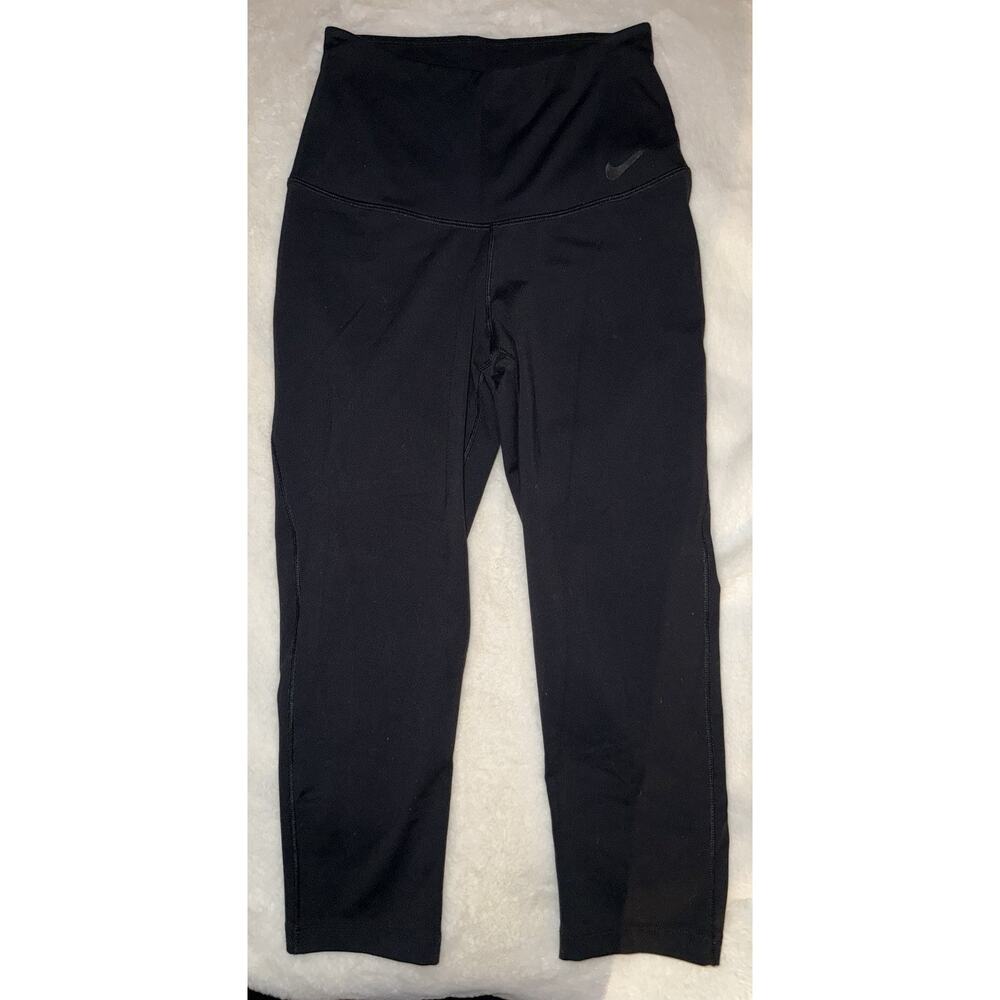 Nike Women’s Leggings Small Black Dri-FIT High Rise Athletic Yoga Capri